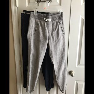 Two Pair Linen Joggers